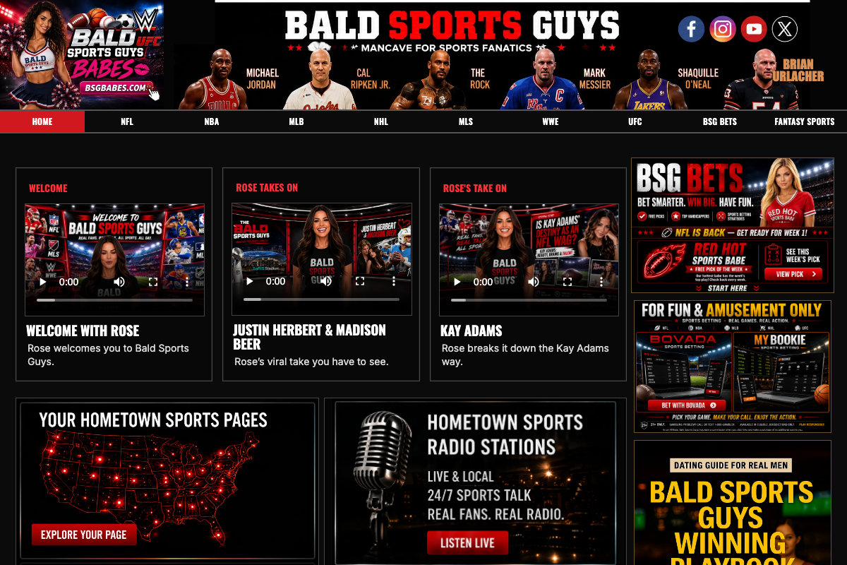 Bald Sports Guys website