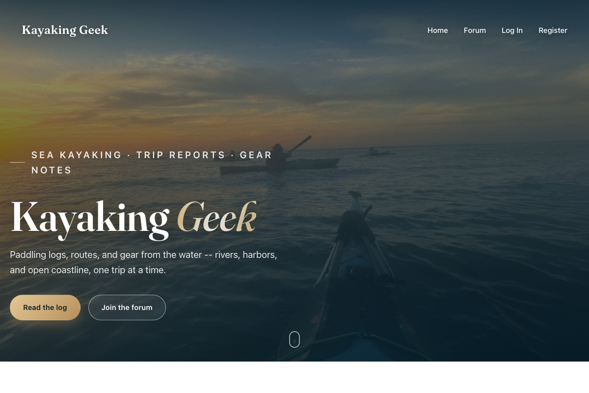 Kayaking Geek website