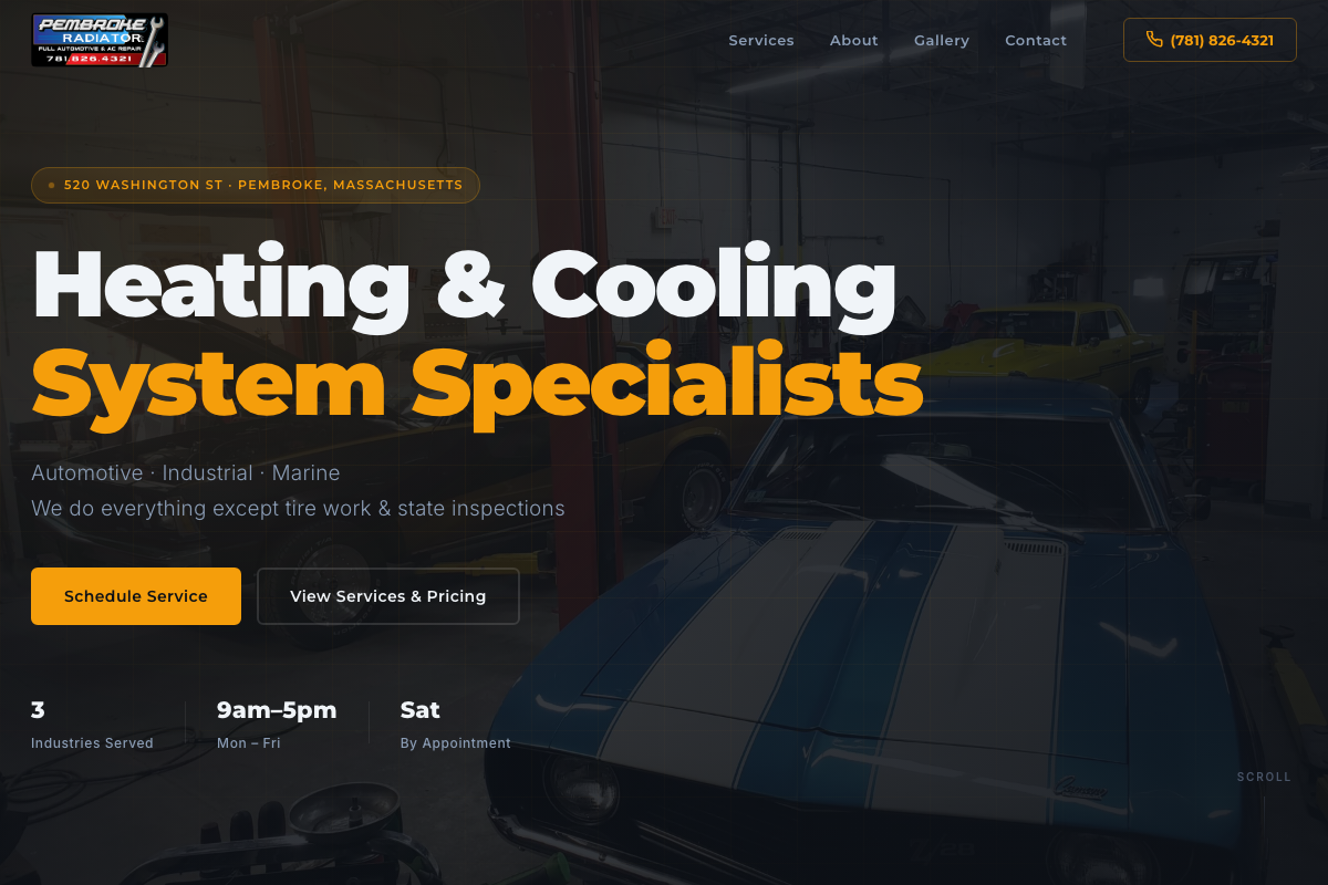 Pembroke Radiator LLC website